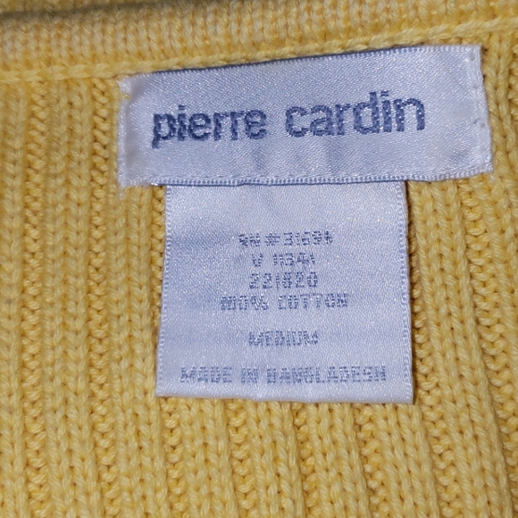 Pierre Carden yellow 💛 cable knitted sweater - Picture 4 of 5